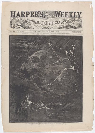 「インターナショナリスト」は、世界をすべて千年紀にする - (カオス) 作： Thomas Nast