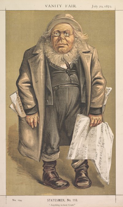 Vanity Fair: Statesman, No. 118 「グラントを打ち負かすものは何でも」 作： Thomas Nast