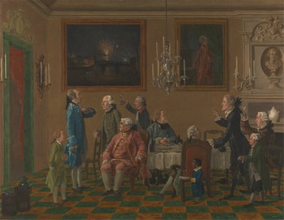 Cavalheiros britânicos na casa de Sir Horace Mann em Florença 作： Thomas Patch
