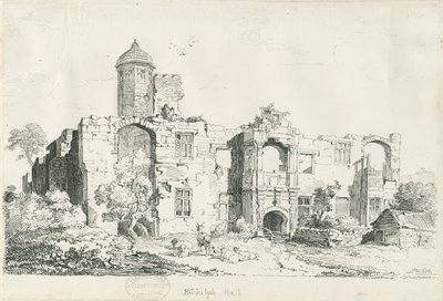 ビダルフホール（旧）：ペンとインクの描画 作： Thomas Peploe Wood