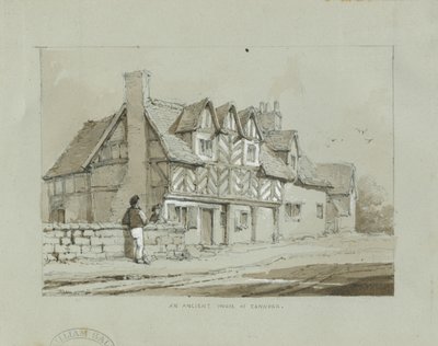 カノックタウン-「古代の家」：鉛筆画、nd [1817-1845]（図面） 作： Thomas Peploe Wood
