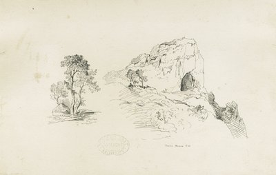 ダブデール-風景：ペンとインクの描画、nd [1817-1845]（描画） 作： Thomas Peploe Wood