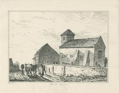 ペルサル教会（旧）：ペンとインクの描画 作： Thomas Peploe Wood