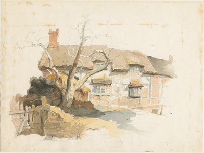 Wolseley-コテージ：水彩画、ND [1817-1845] 作： Thomas Peploe Wood