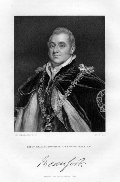 ヘンリーチャールズサマセット、ビューフォート公爵、1829年 作： Thomas Phillips