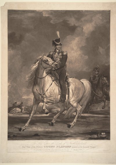 カウントマトヴェイイヴァノヴィッチプラトフの肖像1757-1818、1815 作： Thomas Phillips