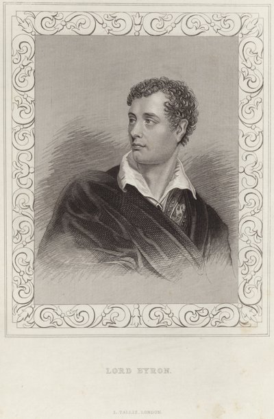 バイロン卿の肖像 作： Thomas Phillips