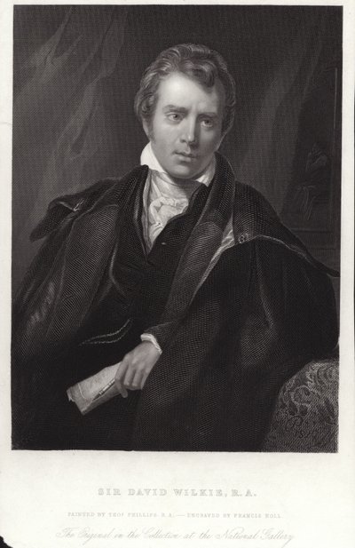 スコットランドの画家、デイビッドウィルキー卿。フランシスホールの彫刻 作： Thomas Phillips