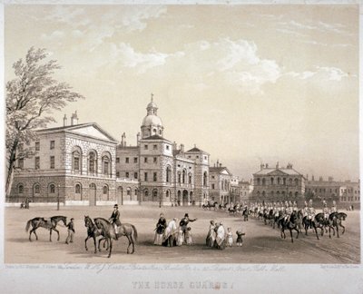 ホース ガーズ、ウェストミンスター、ロンドン、1851 年 作： Thomas Picken
