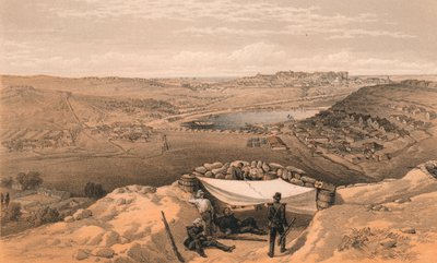 1856年のセバストポルの町の電池または内部の要塞 作： Thomas Picken