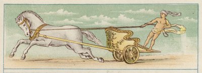 戦車を駆るペルセウス（カラーリトグラフ 作： Thomas Ralph Spence