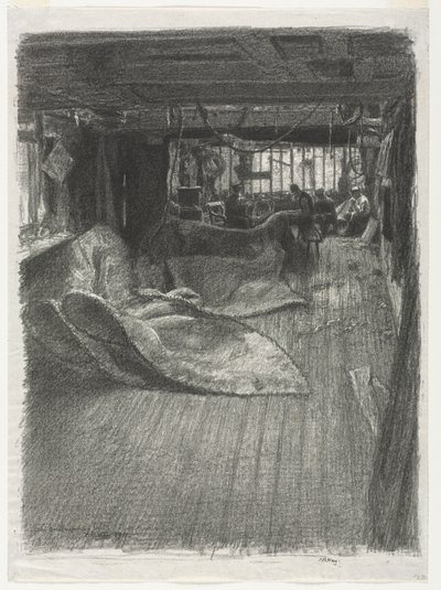 セイルメーカーズロフト、1911年。 作： Thomas Robert Way