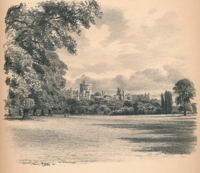 ウィンザー城、ホームパーク、1902年 作： Thomas Robert Way