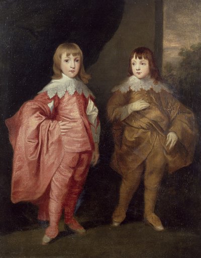 ヴァンダイクの後の1636年、フランシスヴィリエ卿、バッキンガム公のジョージヴィリエ 作： Thomas Robson