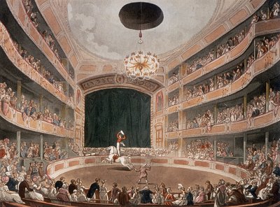 アストリー王立円形劇場、ランベス、ロンドン、1895 年以前 作： Thomas Rowlandson, Augustus Charles Pugin