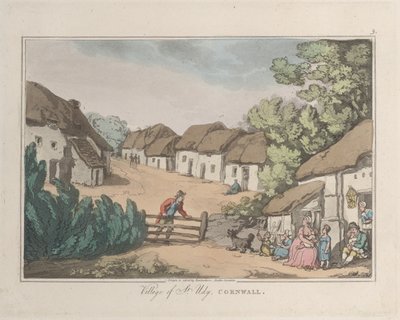 コーンウォール、セント・ユーディの村、自然からのスケッチより、1822年、1822年。クリエーター。トーマス・ローランドソン、ジョセフ・コンスタンティン・スタドラー 作： ThomasThomas Rowlandson, Joseph Constantine Stadler Thomas Rowlandson, Joseph Constantine Stadler
