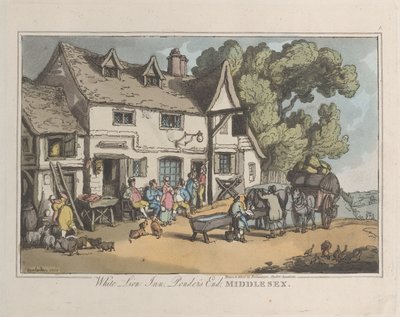 ホワイト ライオン イン。 熟考の終わり、ミドルセックス、自然からのスケッチ、1822年、1822年。作成者：トーマス・ローランドソン、ジョセフ・コンスタンティン・スタドラー。 作： ThomasThomas Rowlandson, Joseph Constantine Stadler Thomas Rowlandson, Joseph Constantine Stadler