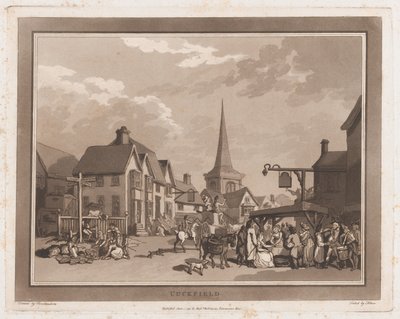 Cuckfield An Excursion to Brighthelmstone, June 1, 1790.作成者。Thomas Rowlandson, Samuel Alken. 作： Thomas Rowlandson, Samuel Alken