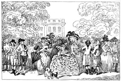 1784、または今日のファッション、1784。 作： Thomas Rowlandson