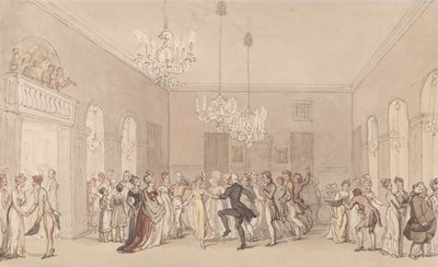 スカーバラでの舞踏会 作： Thomas Rowlandson