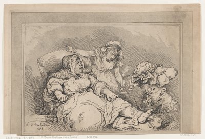彼女の最後の足のバウド、1792., 1792. 作： Thomas Rowlandson