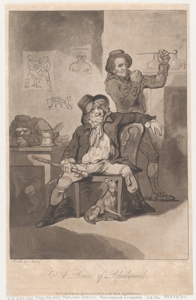 ブラックガードのブレース、1789 年 6 月 20 日、1789 年 6 月 20 日。 作： Thomas Rowlandson