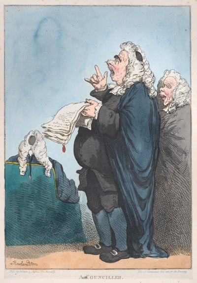 A Counciller [sic], January 1, 1801., January 1, 1801. 作： Thomas Rowlandson