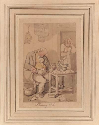 眠そうなSOT 作： Thomas Rowlandson