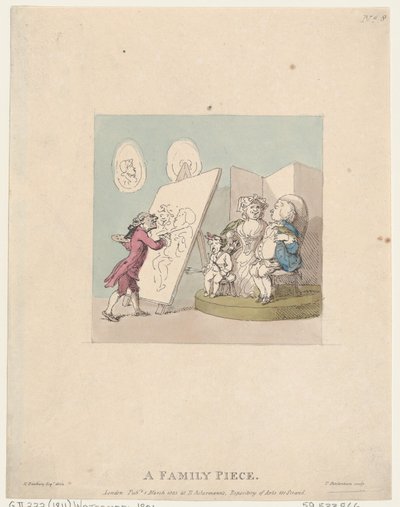 家族の作品、1803 年 3 月 1 日、1803 年 3 月 1 日。 作： Thomas Rowlandson