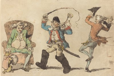 1788年11月にフランス人が 作： Thomas Rowlandson