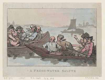 淡水への敬礼, 1799., 1799. 作： Thomas Rowlandson