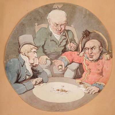 サイコロのゲーム 作： Thomas Rowlandson