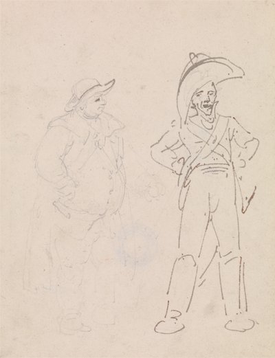 憲兵と別の男 作： Thomas Rowlandson