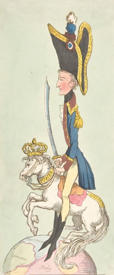 趣味の馬に乗った偉人, 1803., 1803. 作： Thomas Rowlandson