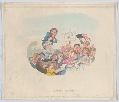 A Grinning Match, February 1, 1803., February 1, 1803. 作： Thomas Rowlandson