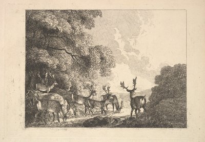 飲酒クワガタのグループ、1784-88。 作： Thomas Rowlandson