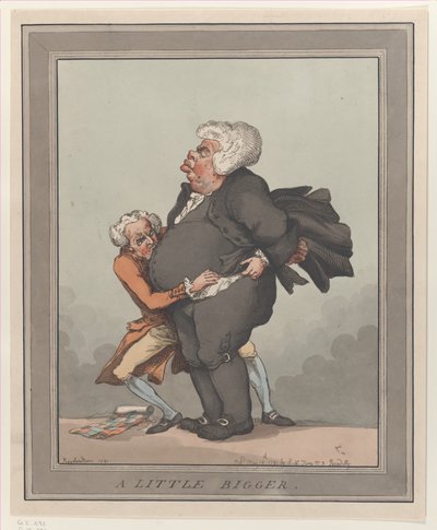少し大きく、1791 年 5 月 18 日、1791 年 5 月 18 日。 作： Thomas Rowlandson
