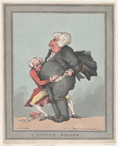 少し大きく、1819 年 5 月 18 日、1819 年 5 月 18 日。 作： Thomas Rowlandson
