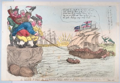 A Long Pull A Strong Pull and a Pull Atogether, November 25, 1813., November 25, 1813. 作： Thomas Rowlandson