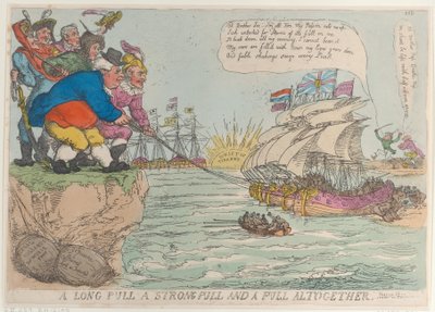 A Long Pull A Strong Pull and a Pull Atogether, November 25, 1813., November 25, 1813. 作： Thomas Rowlandson