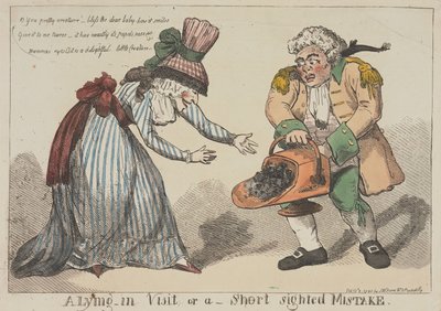 産後の見舞い、それとも近視眼的な過ちか 作： Thomas Rowlandson