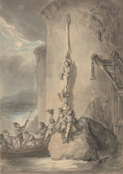 軍隊での冒険 作： Thomas Rowlandson