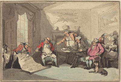 民兵の集会 作： Thomas Rowlandson