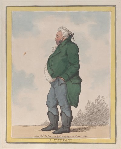肖像画 ジョージ、第 3 代ポンフレット伯爵、1812 年 2 月 26 日、1812 年 2 月 26 日。 作： Thomas Rowlandson