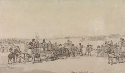 1785年5月のブラックヒースに関する回顧録 作： Thomas Rowlandson