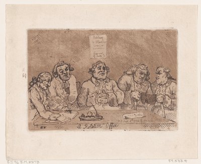 ローテーション オフィス、1774 年 6 月 8 日、1774 年 6 月 8 日。 作： Thomas Rowlandson