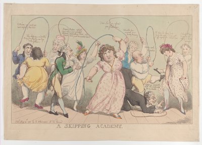 スキッピング アカデミー、1800 年 5 月 20 日、1800 年 5 月 20 日。 作： Thomas Rowlandson