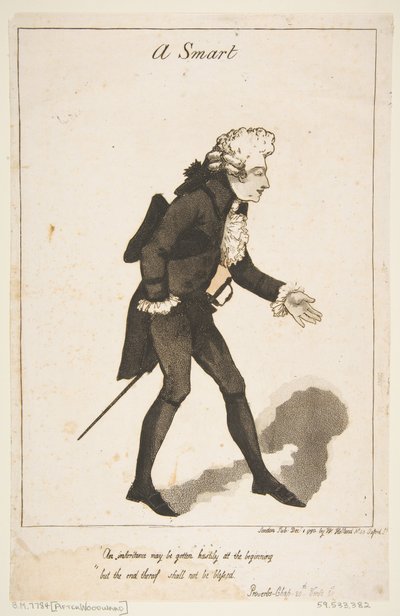 スマート、1790年12月1日。 作： Thomas Rowlandson