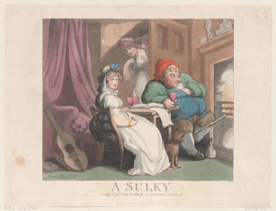 A Sulky、1800 年 6 月 26 日、1800 年 6 月 26 日。 作： Thomas Rowlandson