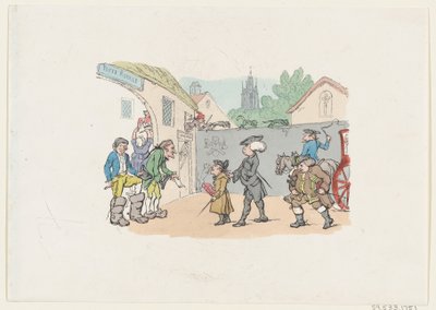 外国の部分へのツアー、1807 ., 1807 . 作： Thomas Rowlandson
